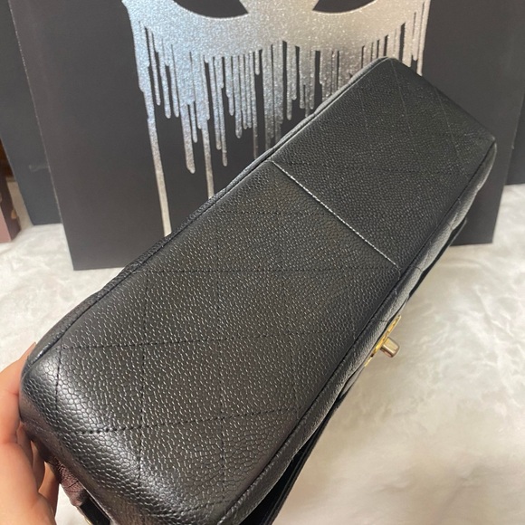 CHANEL CLASSIC JUMBO DOUBLE FLAP BLACK CAVIAR GHW - Picture 4 of 14